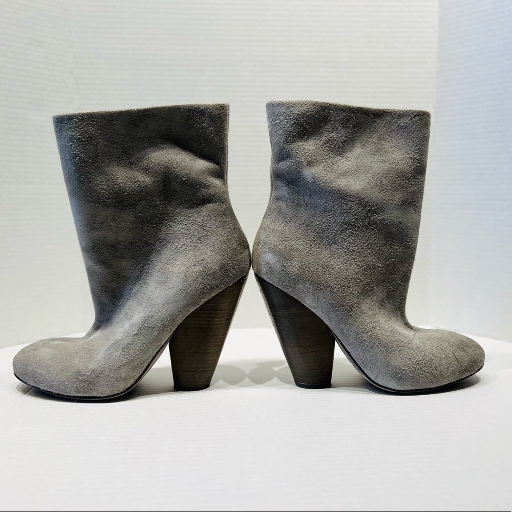 MARSELL Made in Italy Ankle Booties Suede Color Gray Size 40 New Without tag